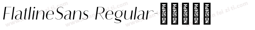 FlatlineSans Regular字体转换